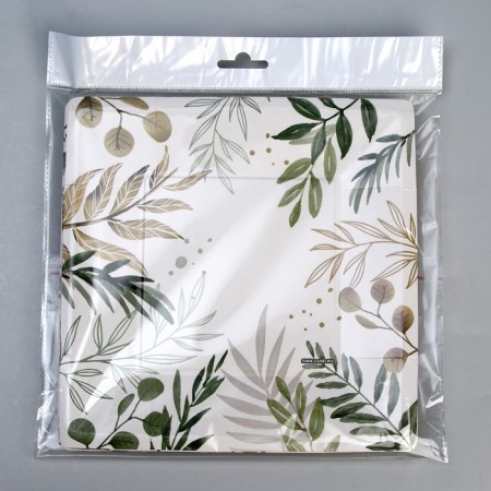 A disposable plate plate square "Eco", 21 cm-4