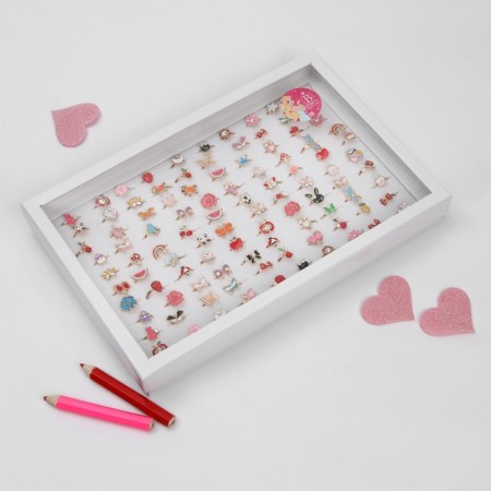Children's ring "chosen" imagination, form mix, color mix-2