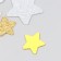 Decor "Star" silver, gold foam glitter 5 and 3 cm (set 10 pcs)