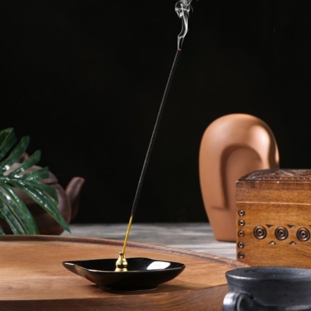 Cost for any incense "cat", black, 2.7x8.6 cm-3