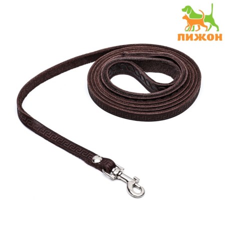 Leather embossed single -layer, 1.4 m x 0.8 cm, brown