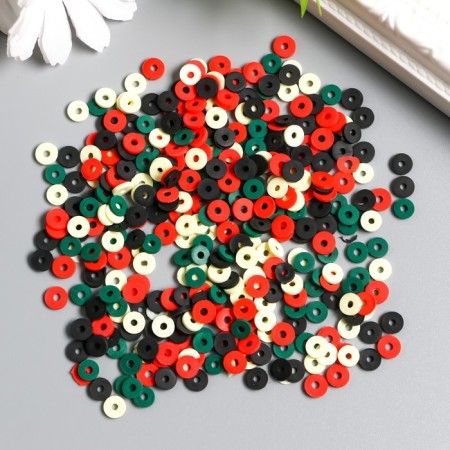 Beads for PVC Creativity "Ring of Yellow-Red" set ≈ 330 pcs 0.1x0.6x0.6 cm