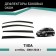 Defly window deflectors for Nissan Tiida, 2004-2014, hatchback