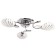 Cellars' chandelier "Fiesta", 3x60W E14, chrome 60x60x13 cm