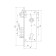 Crystone Fuaro Set F9013 SN/CP, with a pen, matte chromium/chrome color