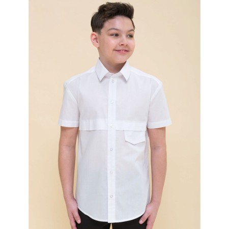 Surchachka upper for boys, height 140 cm, white color