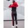Female ishomine is a suit, size 48, black color, burgundy
