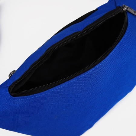 Lightning waist bag, outer pocket, blue color-4