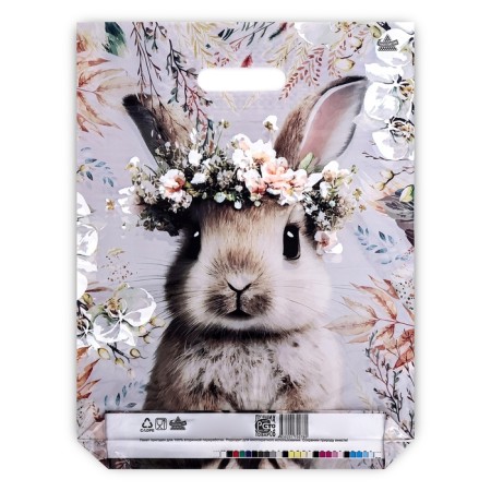 Summer Bunny package, plastic with a cut pen, 30x40 cm, 60 μm-1