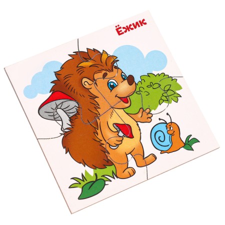 Developing puzzles made of wood "Forest animals"-2