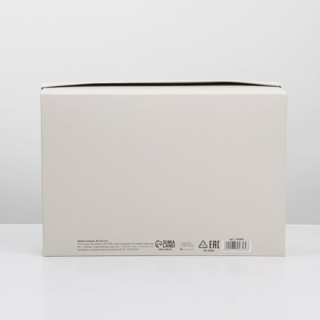 Gift folding box, packaging, "beige", 30 x 20 x 9 cm-5