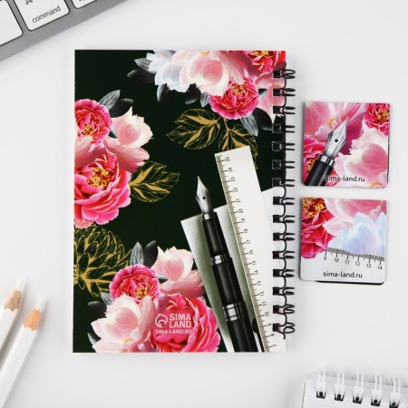 Gift set: Notepad A6, 60 sheets and magnetic bookmarks 2 pcs to the "Dear Teacher"-2