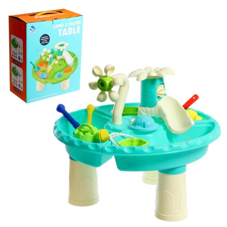 Set for playing in the sand "Plants", with a table, 6 items