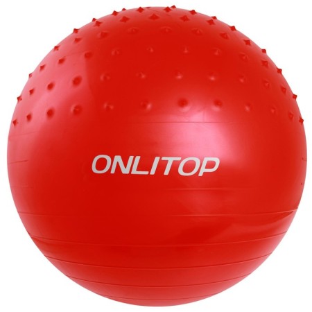 Fitball ONLYTOP D = 65 cm, 1000 g, semi -massage, MIX color-15