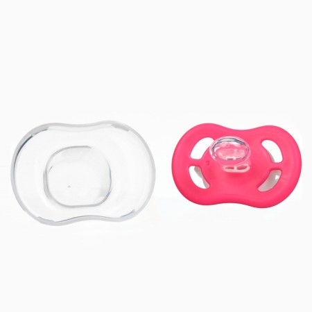 Set: nipple - dummy with the holder "Elephant", anatomical +6 months, pink color-5