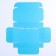 Gift folding box, packaging, Tiffany, 21 x 15 x 5 cm