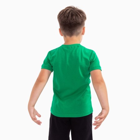 T -shirt for children, green color, height 146 cm-3