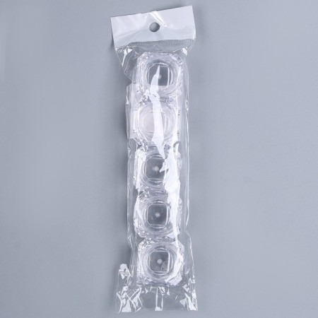 Bank casting "lipstick - balm", set of 5 pcs., 1 pc. - 5 ml, the color is transparent-3