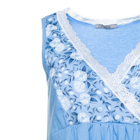 Night shirt female, blue color, size 46-6