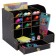 Organizer - Table Devente stand. Elrix 24.5 x 15 x 25.5 cm, MDF, black, cardboard box