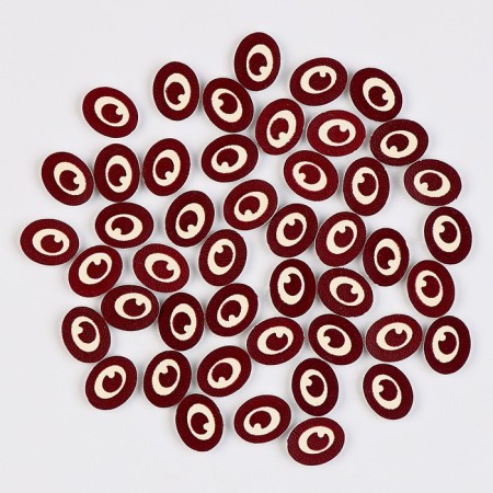 Eyes, set of 50 pcs., Size 1 pc. - 1 × 1.2 cm-1