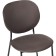 Stool on a metal frame Saranda Metal/velor, black/brown 45x60x81 cm