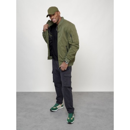 Male bomber, size 58, khaki color-6