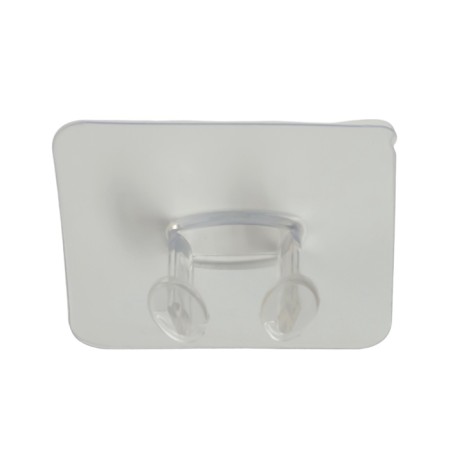 Holder with an adhesive surface of the tundra, 60x60 mm, for a fork, transparent-33