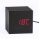Clock - an alarm clock electronic "digit" with a thermometer, wooden, 6.5 cm, aaa, USB