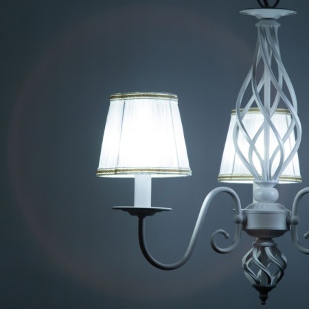 Suspended chandelier Citilux "Rowena" CL427130, 65x65x65 cm, 3x60W, E14, white color-9