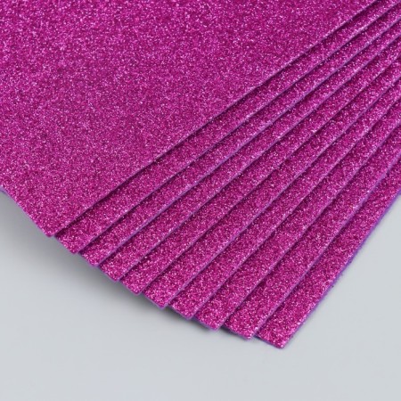 Glitter felt 20x30 cm 2 mm, raspberry-1