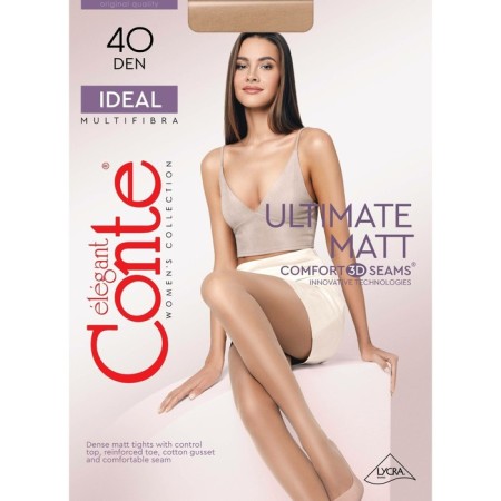 Female tights IDEAL, size 2, color Bronz-3