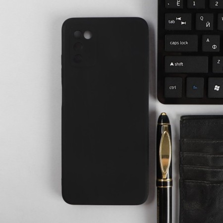 Pero cover for Samsung A03S, silicone, black