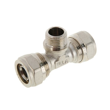 Valtec tee, crimping, 20 mm x 1/2 "external thread x 20 mm