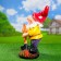 Garden figure "Dwarf with a shovel on a stand" 26x24x42cm