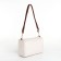 Bag Cross-Bodi with a zipper, white color