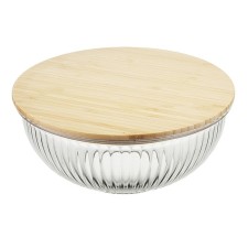 Liberty Jones Harmy, glass, bamboo cover, 2 l