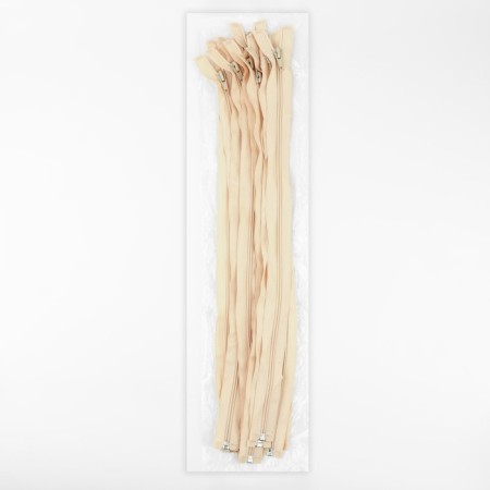 Lightning "Spiral", No. 5, detachable, automatic lock, 50 cm, ivory color-2