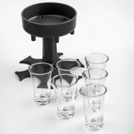 Alcohol "pour at all at once", 6 piles in the set-4