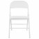 Folding stool Brabix Golf Plus CF-003 comfort, white frame, white leatherette