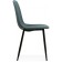 Lilu Metall/Fabric, Black/Blue 43x48x87 cm stool