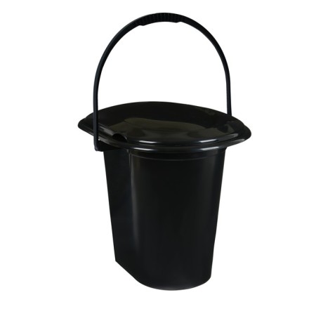 Bucket-loop, h = 39 cm, 17 l, removable chair, black-1