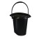 Bucket-loop, h = 39 cm, 17 l, removable chair, black