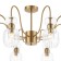 Lamp on the rod 8x60W E14, size 87x87x42.5 cm