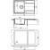 Kitchen carrier from Florentina "Lotos-780", 780x510 mm, black color is black