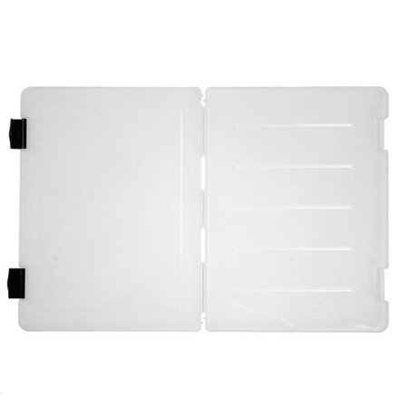A4 document folder, with black latches, 230 x 305 x 23 mm, transparent case-3