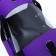 Bag-carrier with a window "Panoramic", 40 x 25 x 27 cm, purple