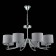 Suspended EVOLUCE lamp. Sle105303-08. Linda. 8x40 watts, E14, 77x77x71 cm, chromium color