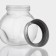 Glass jar for bulk products with a metal lid of the Classic, 200 ml, 8 × 6 cm