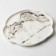 Ceramic plate "White Marble", 27 cm, white color